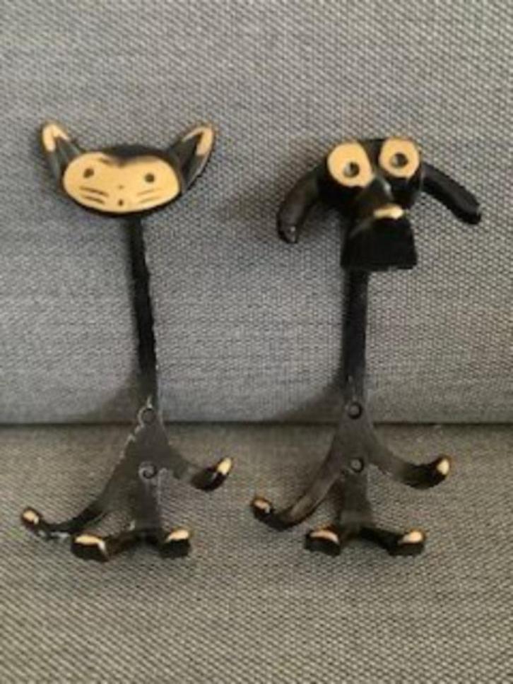 Walter Bosse vintage messing kapstokhaken 1950s, Antiek en Kunst, Curiosa en Brocante, Ophalen