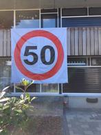 te huur spandoek 2 m X 2 m met 50 voor 5 euro 3 dagen enz, Ophalen, Zo goed als nieuw, Abraham of Sarah