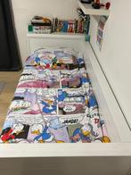 Woood Robin Kinder bedbank - uitschuifbaar wit, 85 tot 100 cm, Gebruikt, Ophalen of Verzenden, Lattenbodem