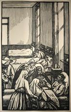 Paul Maurice Vigoureux (1876-1954) Houtsnede 'Heldenverhalen, Ophalen of Verzenden