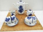 Mosa = Douwe Egberts - Theepot Roomstel etc. Blauwe Roos, Ophalen of Verzenden