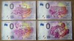 4 verschillende 0 euro bankbiljetten (UNC), Postzegels en Munten, Bankbiljetten | Europa | Eurobiljetten, Setje, Overige landen