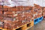 Antieke metselstenen donker rood ca 22x5.5 40M2 mooie nuance