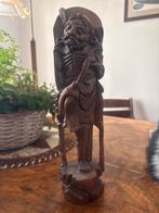 Houten Beeld van Heilige, silver wired, Ophalen