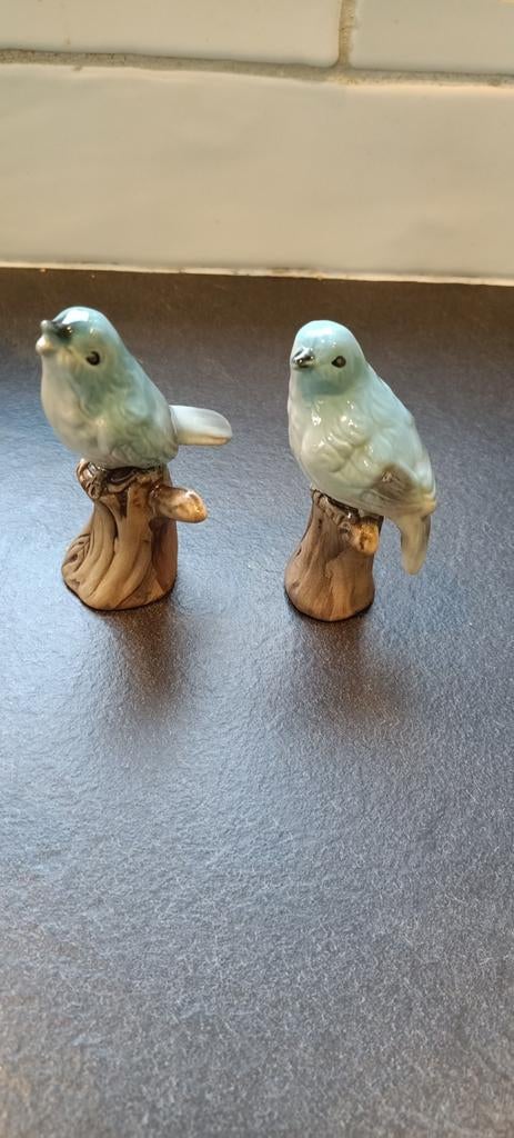 Twee schattige vogelbeeldjes, Verzamelen, Ophalen of Verzenden, Zo goed als nieuw, Dier