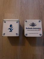 2 Blikken in Oud Hollands Thema, Huis en Inrichting, Woonaccessoires | Kisten, Ophalen of Verzenden, Gebruikt, Metaal, Minder dan 50 cm