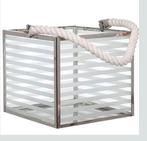 Chique Windlicht glas zilver Lantaarn Light & Living Nieuw, Huis en Inrichting, Ophalen, Overige materialen, Overige kleuren, Nieuw