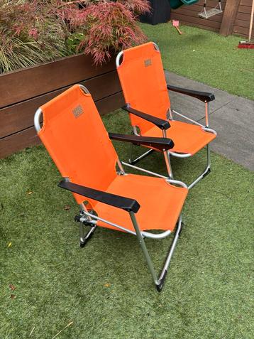 2x RedWood Camping Stoelen - Oranje - Kids beschikbaar voor biedingen