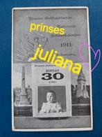 Reclamekaart 1911 2e jaar nat.Scheurkalender prinses Juliana, Verzenden, Gebruikt, Nederland, Kaart, Foto of Prent