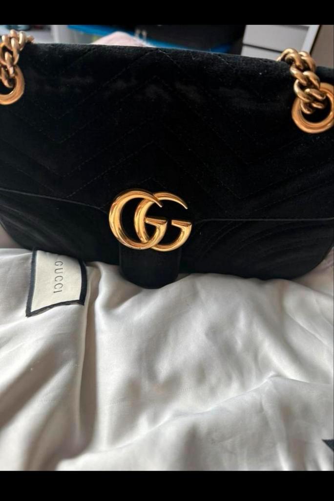 Originele Gucci Tas - Marmont, Sieraden, Tassen en Uiterlijk, Tassen | Damestassen, Gebruikt, Handtas, Zwart, Ophalen