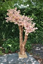 Deze echte 30 jaar oude boomstam met mooie kunstbloemen, Huis en Inrichting, Ophalen, Nieuw