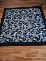 Turks Kleed met Paisley Motief, Grijs, 150 tot 200 cm, Vierkant, Nieuw