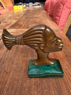 Jugendstil bronzen Buste Afrikaanse Vrouw, Antiek en Kunst, Kunst | Beelden en Houtsnijwerken, Ophalen of Verzenden