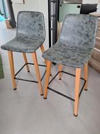 2 barkrukken, Huis en Inrichting, Barkrukken, 2 krukken, Ophalen of Verzenden, Zo goed als nieuw, 60 tot 90 cm