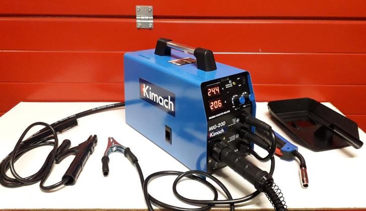 Mig Mag Co2 lastoestel lasapparaat Kimach 200Amp. 230volt, Doe-het-zelf en Verbouw, Gereedschap | Lasapparaten, Nieuw, Co2, 150 tot 250 ampère