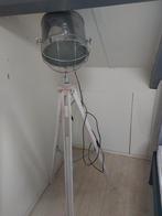 Industriële Tripod Vloerlamp, Gebruikt, Ophalen of Verzenden, Hout, 150 tot 200 cm