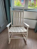 Witte houten schommelstoel, Huis en Inrichting, Ophalen, Gebruikt, Wit, Landelijk