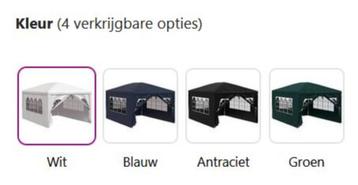 Feesttent Paviljoen Partytent div kleuren 3x4 GRATIS BEZORGD beschikbaar voor biedingen