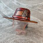Vintage Cowboy hoed leder maat 7 omtrek 53 cm, Kleding | Heren, Hoeden en Petten, Gedragen, Ophalen of Verzenden