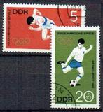 DDR 1968 Olympische spelen Hardlopen Voetballen, Postzegels en Munten, Postzegels | Europa | Duitsland, Ophalen of Verzenden, DDR