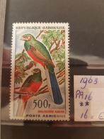 Postfrisse vogel Gabon 1963., Postzegels en Munten, Postzegels | Thematische zegels, Ophalen of Verzenden, Dier of Natuur