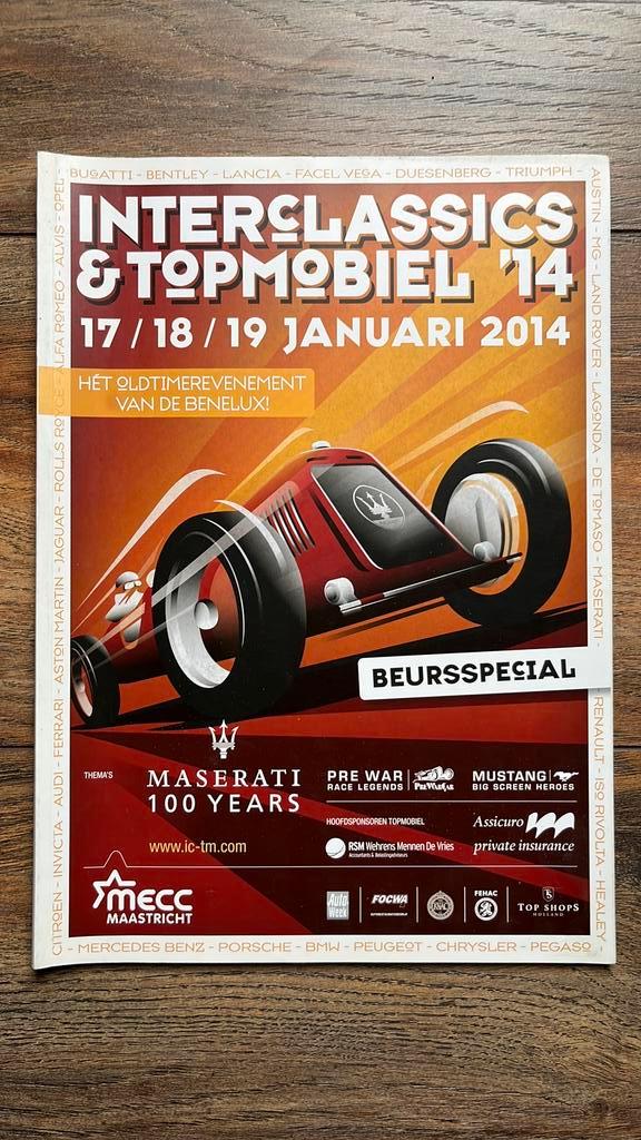 Interclassics 2014: Maserati (geschiedenis), Ford Mustang, Boeken, Auto's | Folders en Tijdschriften, Zo goed als nieuw, Algemeen