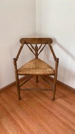 Rietenstoel rieten stoel stoeltje hoek hoekstoeltje., Ophalen, Zo goed als nieuw, Bruin, Eén