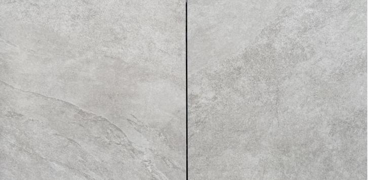 Topkwaliteit Kera-beton 60x60x4 Slate Greige, Tuin en Terras, Tegels en Klinkers, Nieuw, Terrastegels, Keramiek, 10 m² of meer