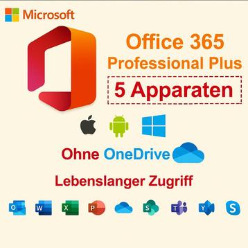 Office 365 Pro Plus - 5 apparaten voor Mac/Win/iOS beschikbaar voor biedingen