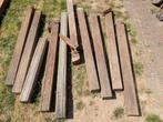 Hardhouten palen, Tuin en Terras, Palen, Balken en Planken, Ophalen, Gebruikt, Palen