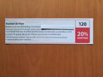 Kasteel de Haar 20% korting maximaal 4 personen, Drie personen of meer, Kortingsbon, Overige typen