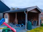 Veranda met schuur 700x300cm (zelf afbreken), Schuur, Ophalen of Verzenden, Zonder ramen, 500 cm of meer