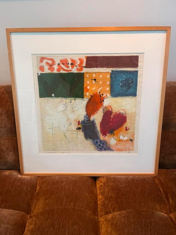 Alexander Vogels Zeefdruk - Kunstuitleen, Antiek en Kunst, Kunst | Schilderijen | Abstract, Ophalen