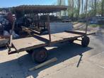 Platte kar platte wagen aanhanger 420 cm lang, Ophalen, Gebruikt, Transportkar