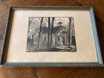 Haamstede hout of lino snede kerk?, Ophalen of Verzenden