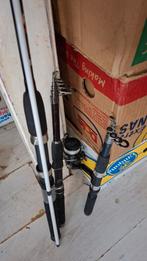 3 hengels en schepnet vissen, Ophalen of Verzenden, Molen