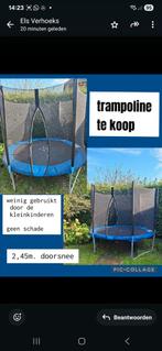 Trampoline doorsnee 2.45 doorsnee, Ophalen of Verzenden, Zo goed als nieuw
