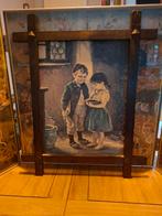 Schilderij vintage prent, Minder dan 50 cm, Ophalen of Verzenden, Zo goed als nieuw, Schilderij