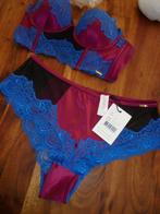 prachtige nieuwe set Bustier BH 70B en tanga broekje L, Sapph, Ophalen of Verzenden, Overige kleuren, Setje
