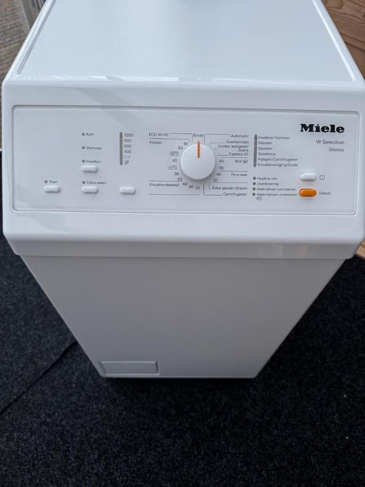 Miele W Selection Silence Wasmachine Bovenlader, Witgoed en Apparatuur, Wasmachines, Zo goed als nieuw, Bovenlader, 85 tot 90 cm