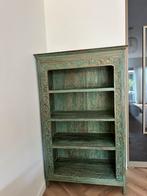 Handgesneden houten boekenkast – bohemian/oosterse stijl, Antiek en Kunst, Antiek | Meubels | Kasten, Ophalen
