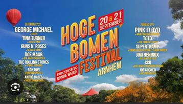 4 kaarten te koop – Hoge Bomen Festival Arnhem  20/21-9 beschikbaar voor biedingen