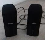 2 Philips speakers 8 euro, Front, Rear of Stereo speakers, Philips, Gebruikt, Ophalen