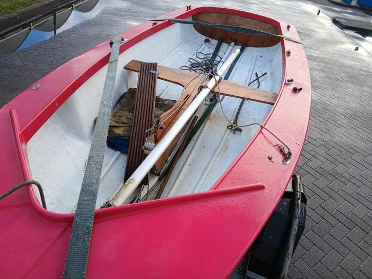 Open zeilboot 4meter, Watersport en Boten, Zeilen en Zeiltoebehoren, Gebruikt, Minder dan 15 m², Ophalen