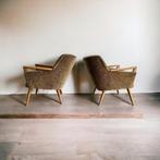 Set van 2 vintage fauteuils / cocktailstoelen / eenzitten, Antiek en Kunst, Antiek | Meubels | Stoelen en Banken, Ophalen