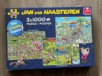 J. v. Haasteren 3 puzzels in een doos, Ophalen, 500 t/m 1500 stukjes, Gebruikt, Legpuzzel