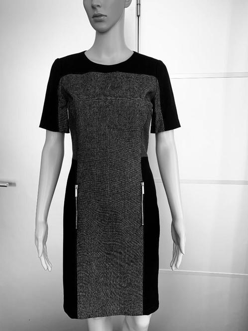 D1165 Michael Kors maat 36=S wollen designer jurk jurkje, Kleding | Dames, Jurken, Zo goed als nieuw, Maat 36 (S), Grijs, Knielengte