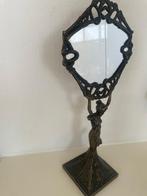 Bronzen 1960's tafel / kaptafel spiegel Liberty stijl, Ophalen of Verzenden