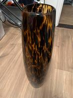 Vintage Panterprint Vaas, Huis en Inrichting, Woonaccessoires | Vazen, Ophalen, Gebruikt, Overige kleuren, Aardewerk of Porselein