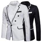 Heren colbert 003 (blazer witte zwarte mannen netjes jasje), Kleding | Heren, Verzenden, Nieuw